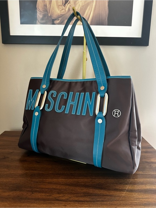 Moschino Handbags - Moschino Logo Nylon Tote
